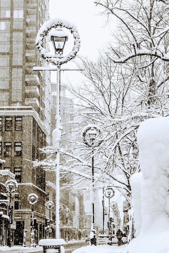 Barrington St. in the Snow