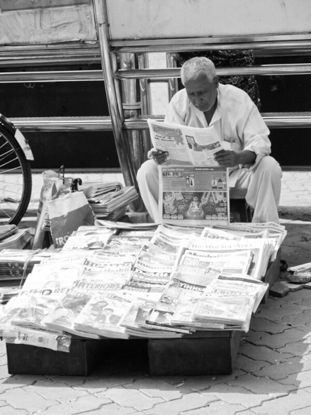 The Newspaper Seller Mumbai - Harini Calamur