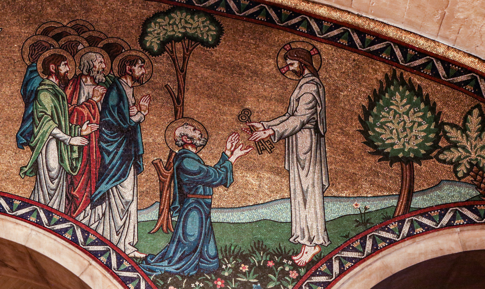 Jesus gives Peter the Keys to the Kingdom