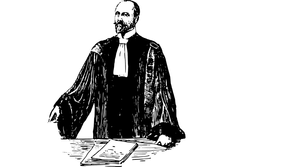 Lawyer Advocating his Case